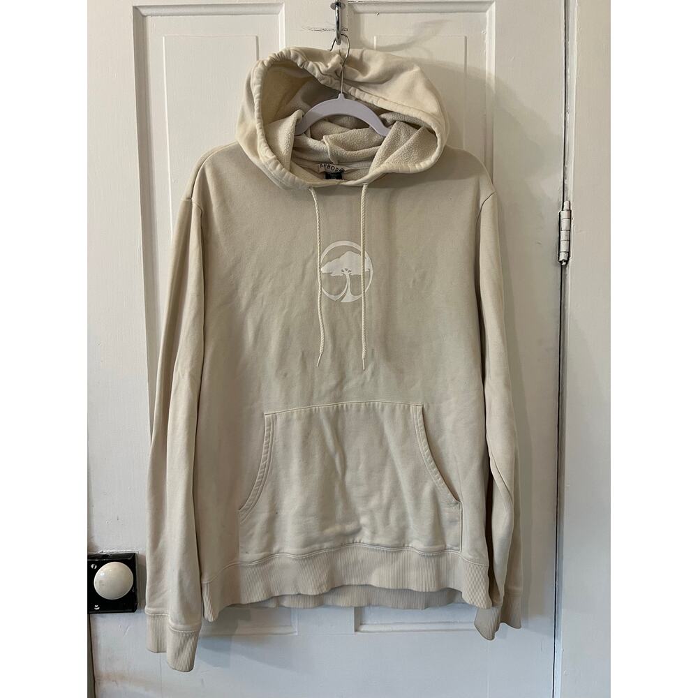 Arbor Collective large cream unisex sweatshirt snowboard hoodie snow skate